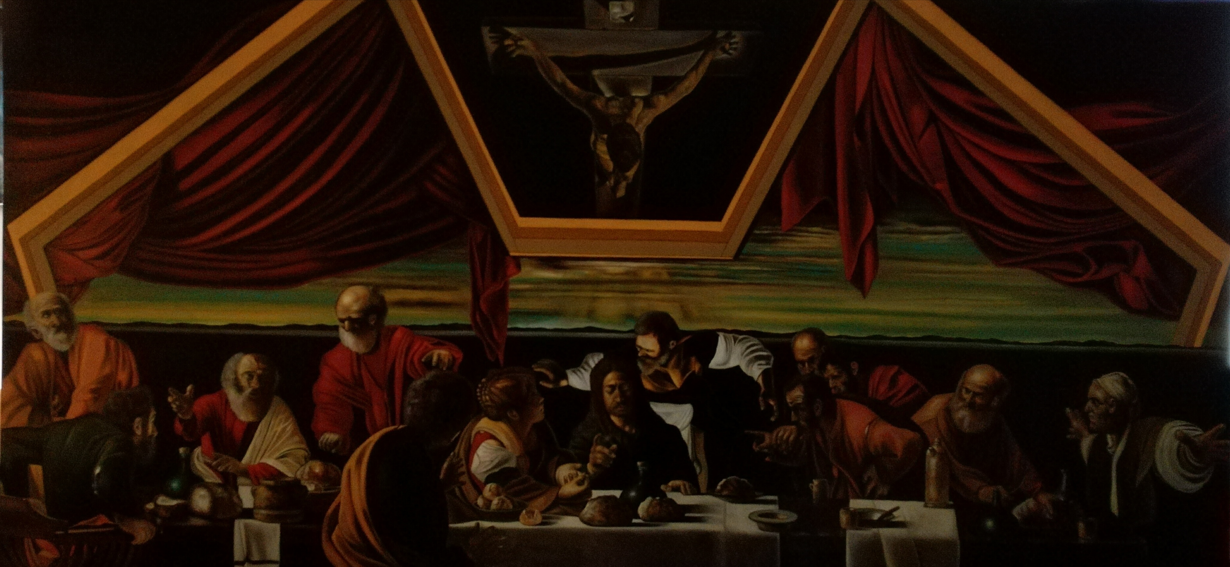 The Last Supper 122cmx244cm Surrealisme