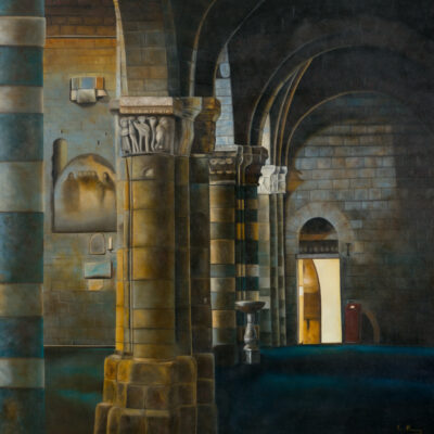002-1 Kerk te Savona (1) ( Italië) -  - 122cmx122cm