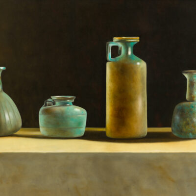 011-1 Stilleven met Romeins glas -  - 64cmx90cm