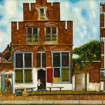 0503   Huisje van Vermeer en meer - Huisje van Vermeer en meer - 40cmx60cm
