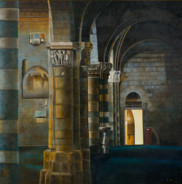 002-1 Kerk te Savona (1) ( Italië) -  - 122cmx122cm