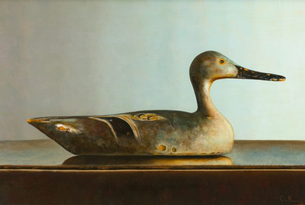 0027  Antieke lokeend - Antieke lokeend - 40cmx60cm