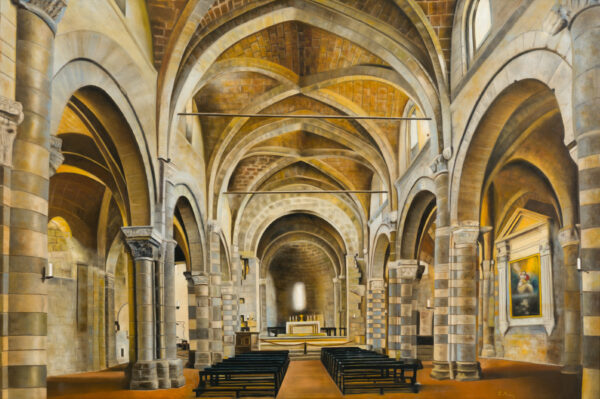 009-1 Kerk te Savona (2) (Italië) -  - 82cmx122cm