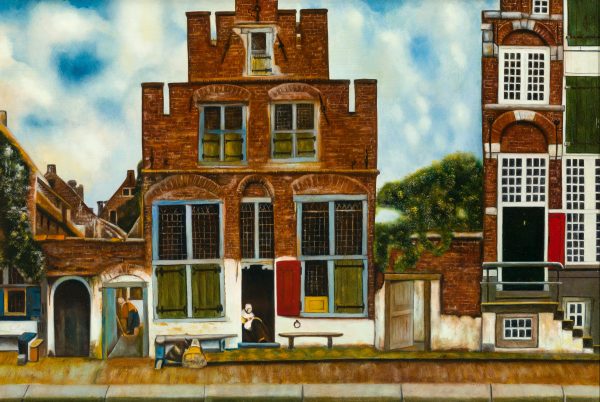 0503   Huisje van Vermeer en meer - Huisje van Vermeer en meer - 40cmx60cm