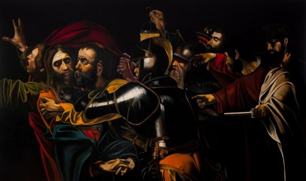 Toelichting op het schilderij The Betrayal of Christ 2.0 122cmx204cm