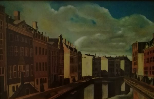 Gezicht op de gouden bocht van de Herengracht (naar G.A. Berckheyde) -  - 40cmx60cm