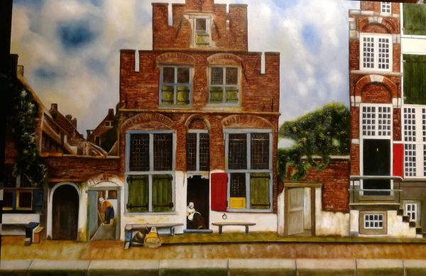 Huisje van Vermeer en meer -  - 40cmx60cm