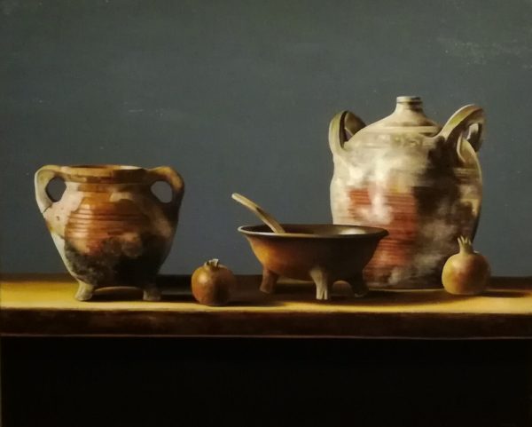 Oude potten -  - 100cmx120cm